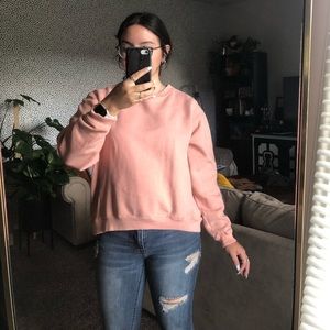 Oversized Light Pink Crewneck